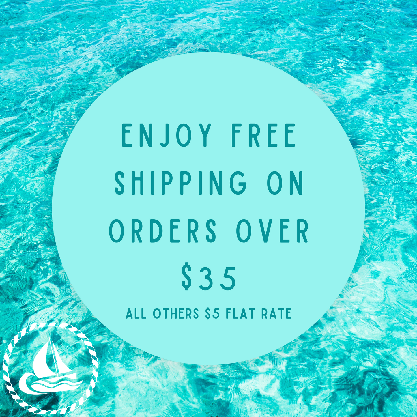 Enjoy free shipping on orders over $35 graphic