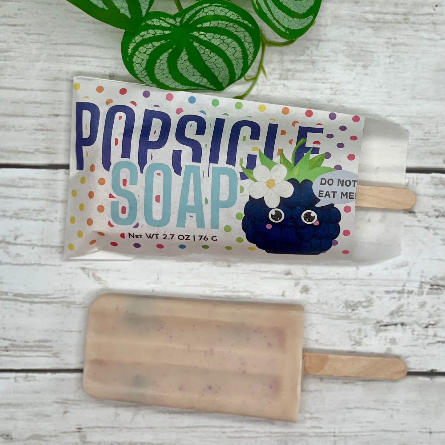 Blackberry Popsicle Soap | Goat Milk & Tallow Recipe | Blackberry Vanilla Scent | Novelty Soap Bar Made in Tennessee