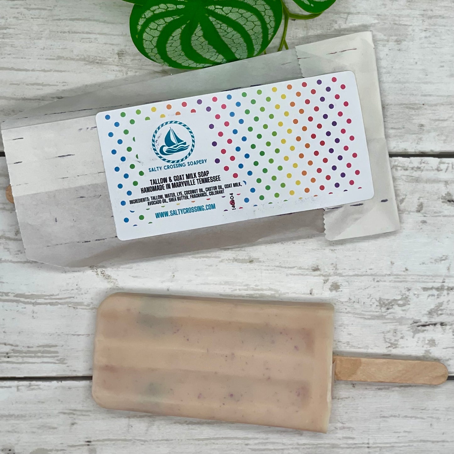 Blackberry Popsicle Soap | Goat Milk & Tallow Recipe | Blackberry Vanilla Scent | Novelty Soap Bar Made in Tennessee