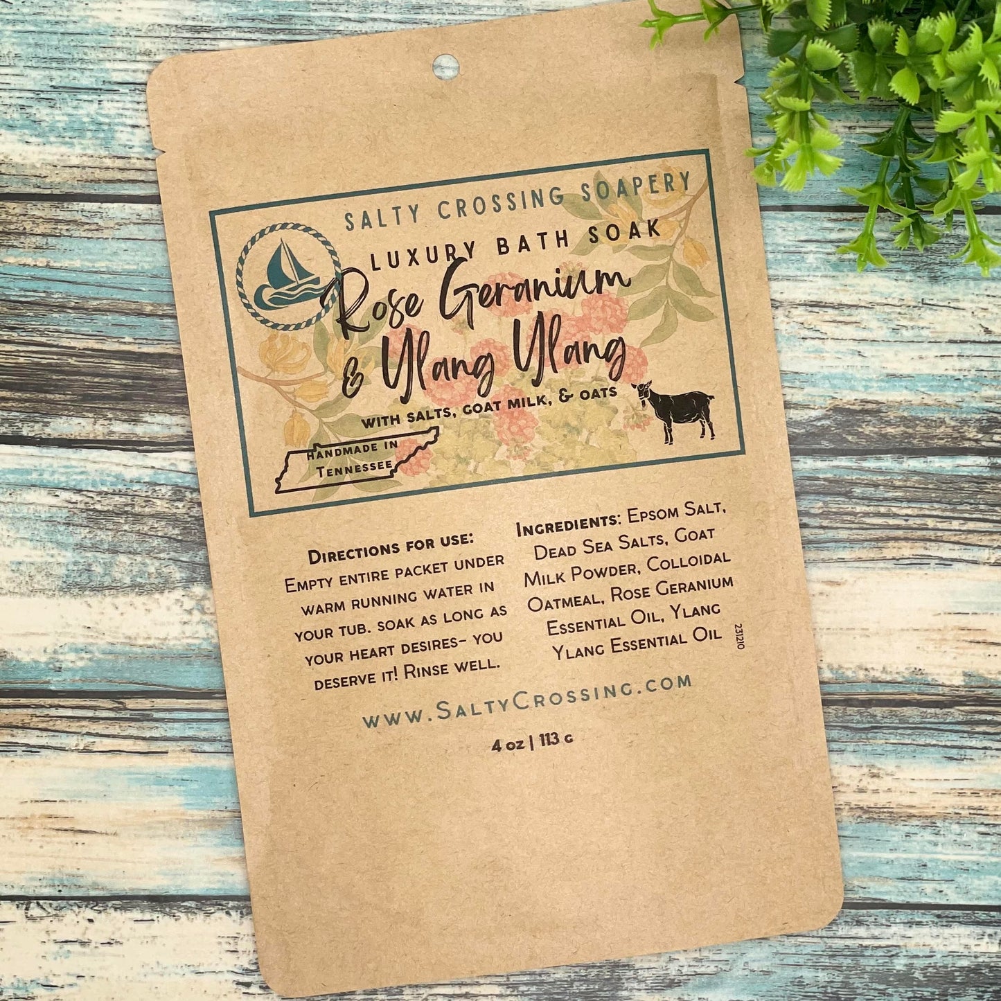 Rose Geranium & Ylang Ylang Luxury Bath Soak