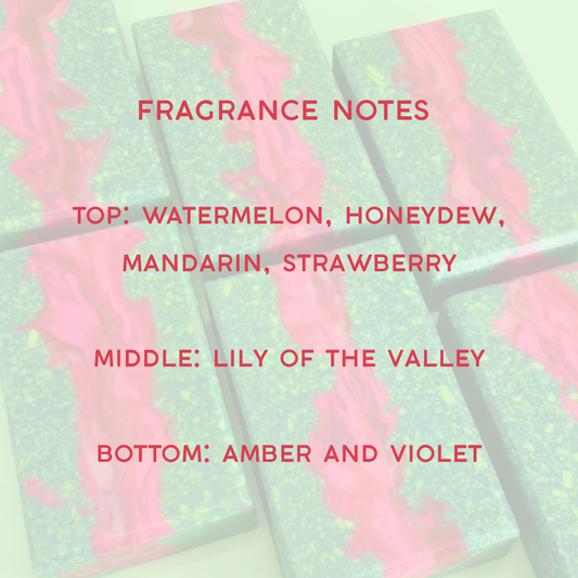 Watermelon Waves Soap Bar with Tallow & Goat Milk