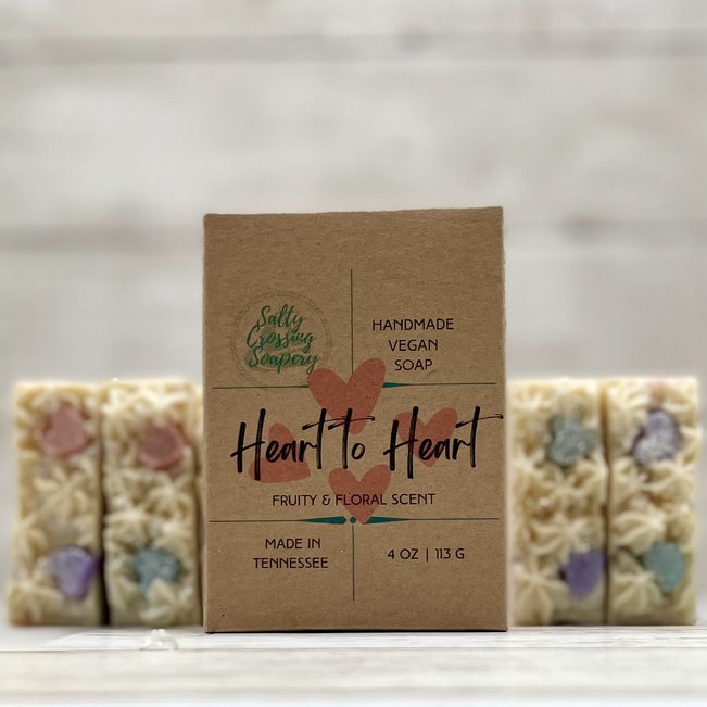 heart to heart soap box. handmade in tennessee.
