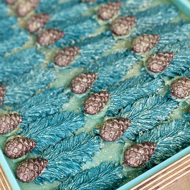 Evergreen | Vegan Artisan Soap | Fraser Fir Scent | Deer in Snow Design | Handmade in Tennessee