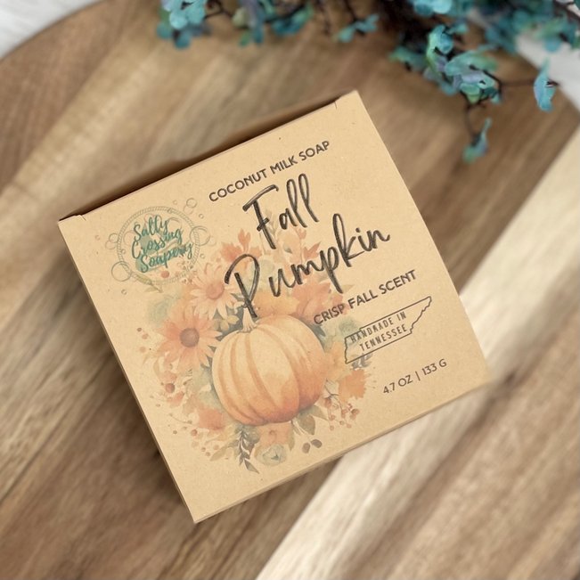 fall pumpkin coconut artisan soap gift box