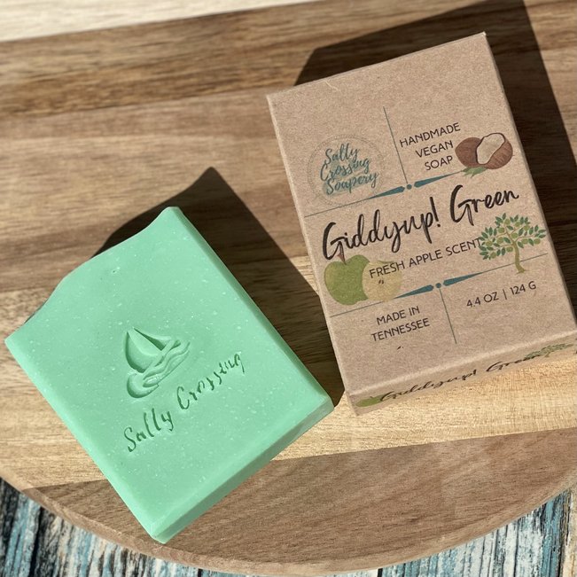 giddyup green coconut milk artisan soap