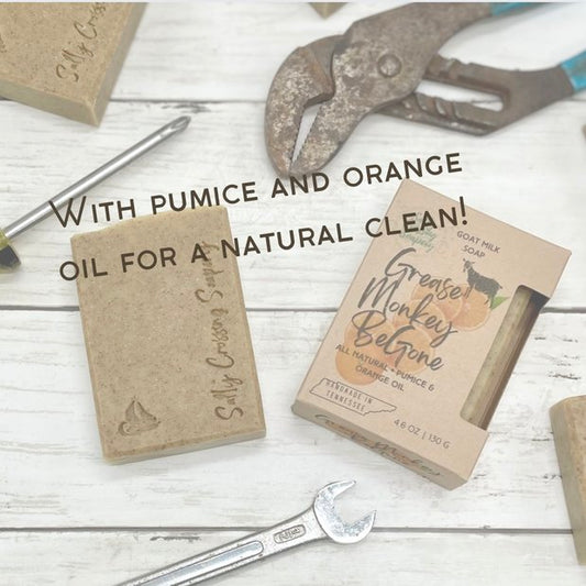 with pumice and orange oil for a natural clean graphic