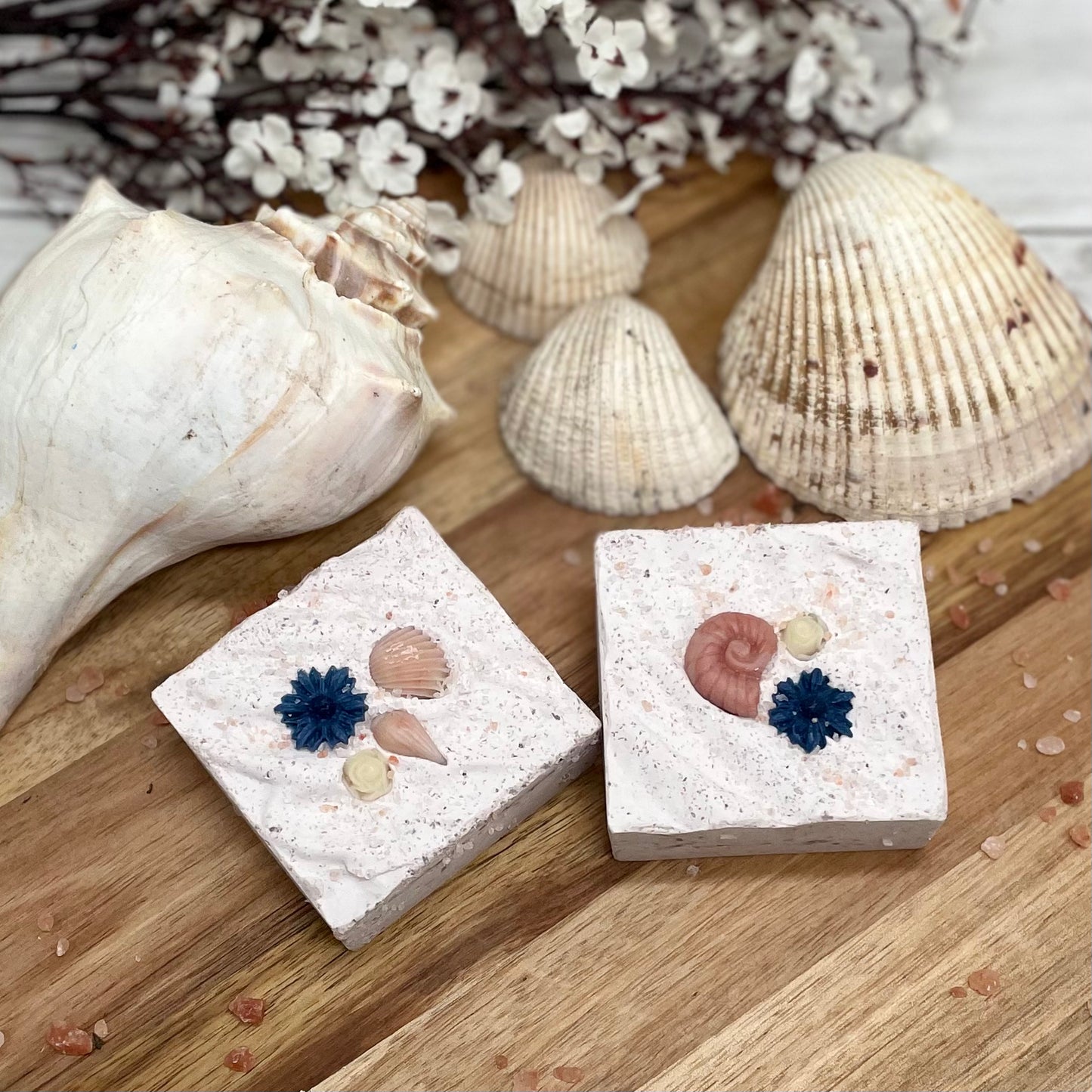 Seaside Garden | Salt & Clay Artisan Soap | Fancy Spa Bar | Lavender Mint Scent | Handmade in Tennessee