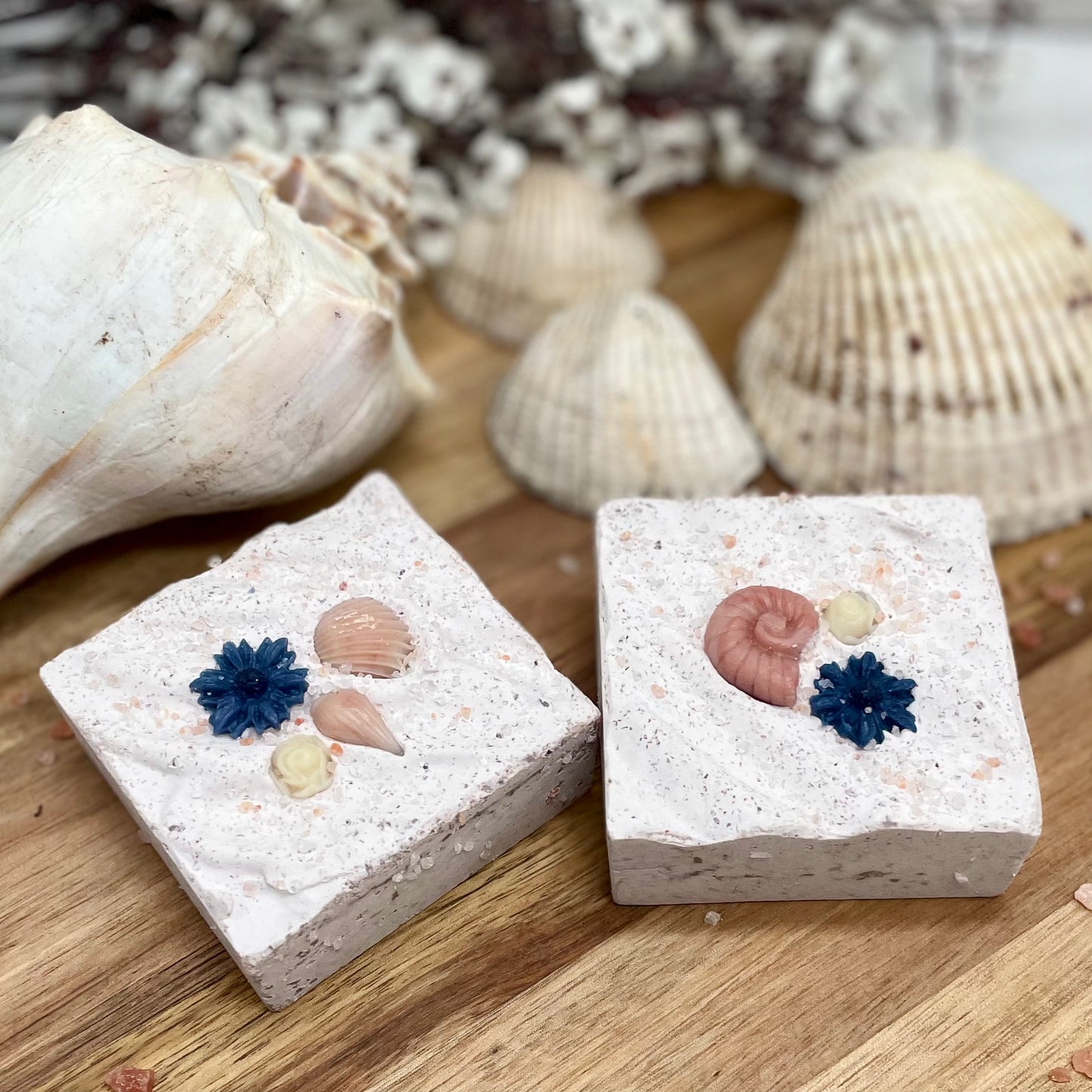 Seaside Garden | Salt & Clay Artisan Soap | Fancy Spa Bar | Lavender Mint Scent | Handmade in Tennessee