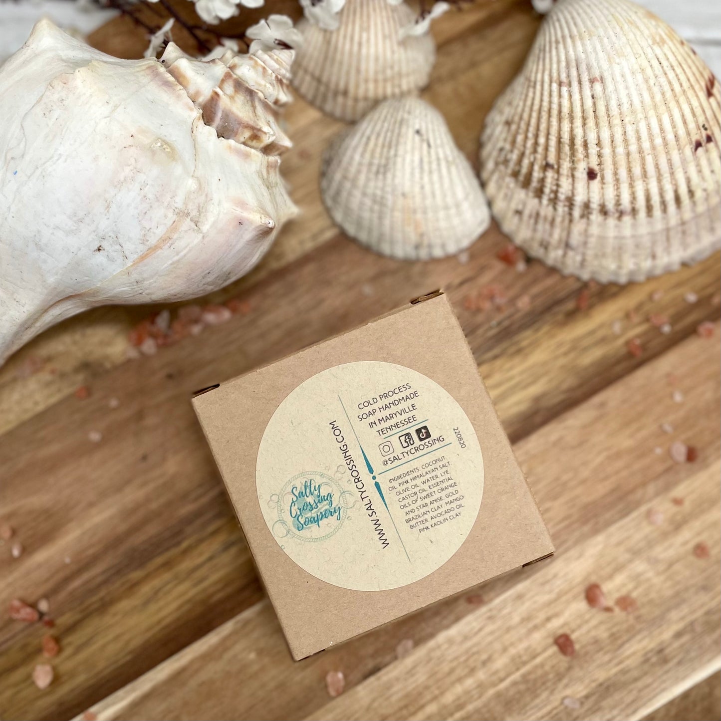 Sunshine | Salt & Clay Artisan Soap | Fancy Spa Bath Bar | Orange Anise Scent | Handmade in Tennessee