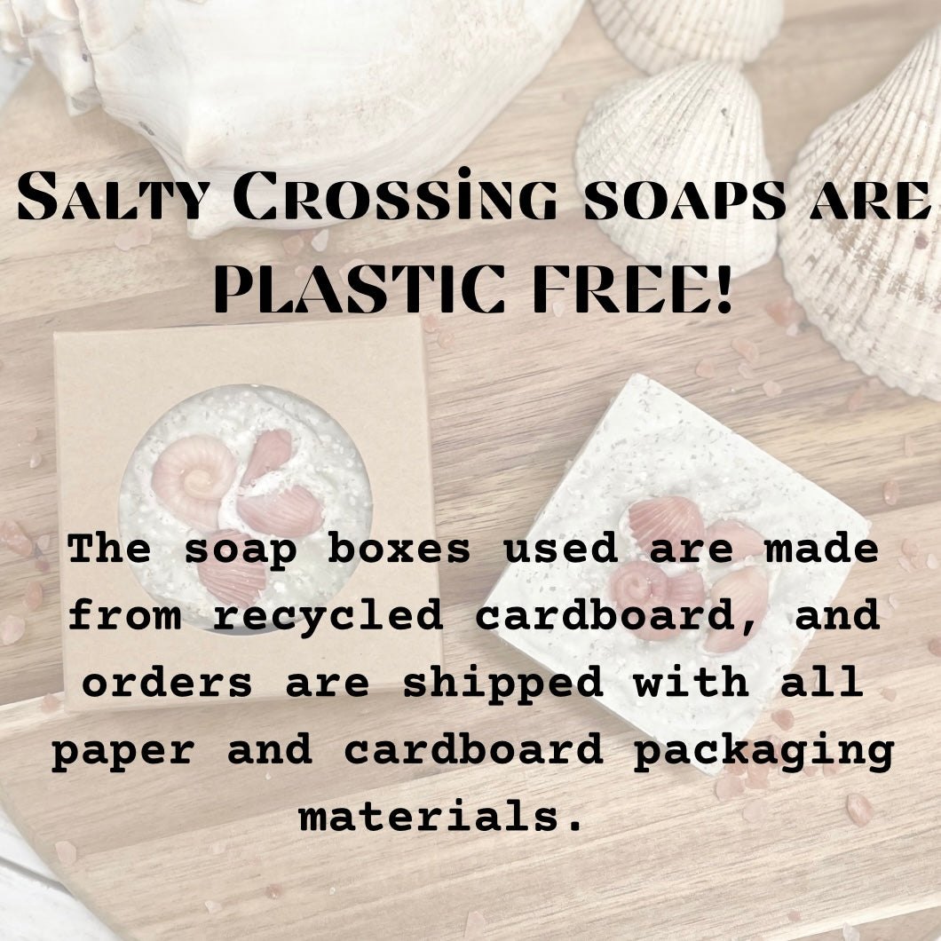 Seaside Garden | Salt & Clay Artisan Soap | Fancy Spa Bar | Lavender Mint Scent | Handmade in Tennessee