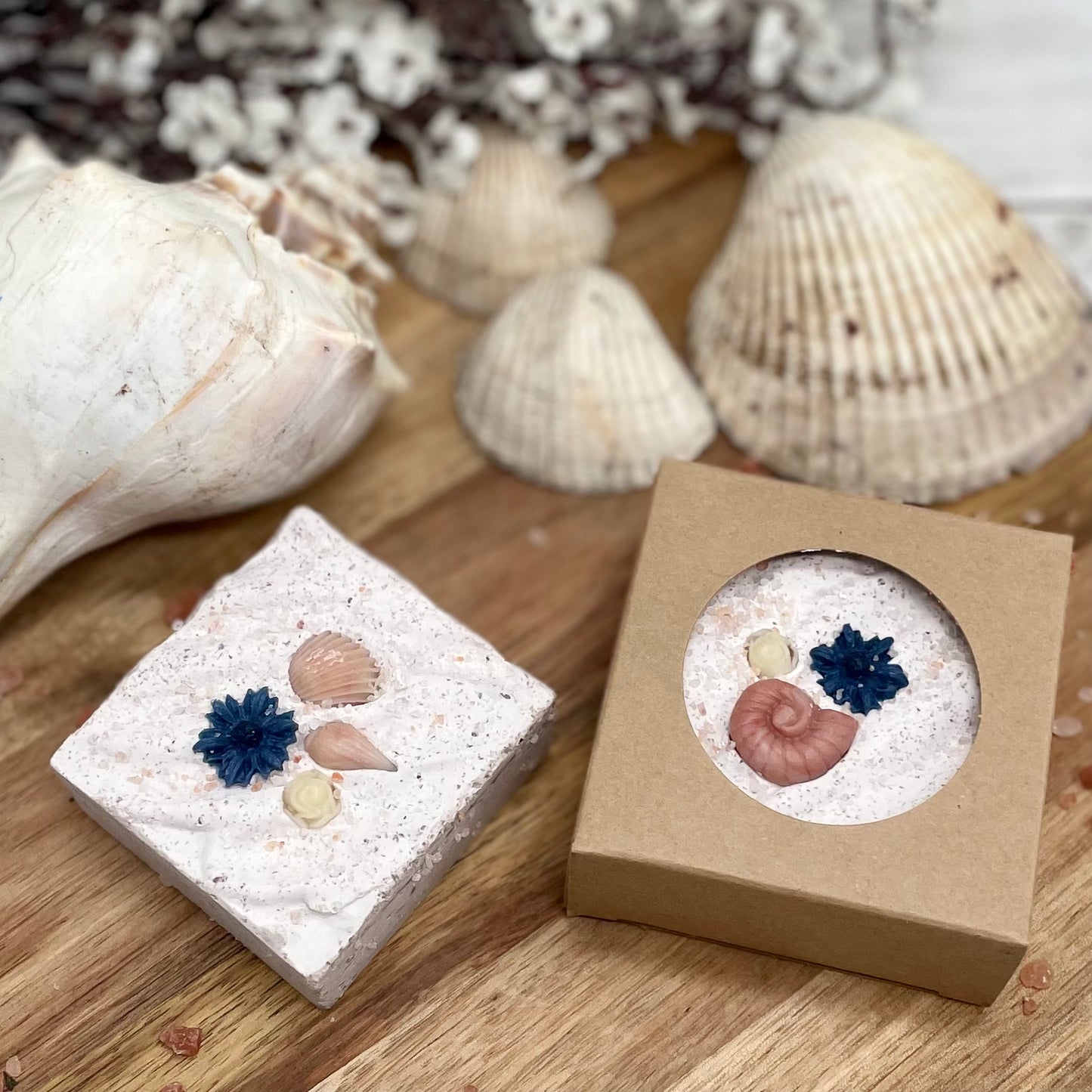 Seaside Garden | Salt & Clay Artisan Soap | Fancy Spa Bar | Lavender Mint Scent | Handmade in Tennessee