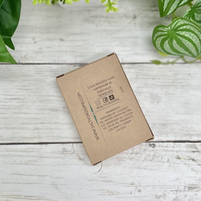 maters on the vine fancy artisan soap box back with ingredient list