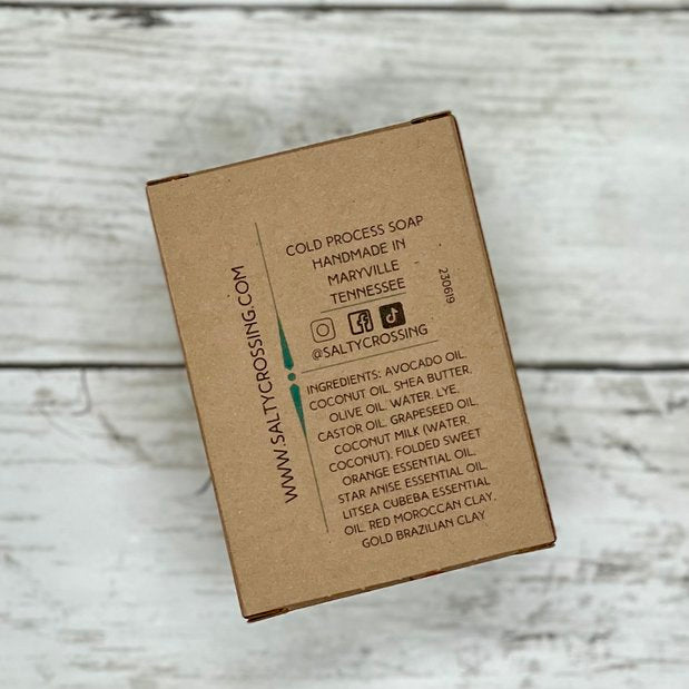 coconut milk soap back of box with ingredients list
