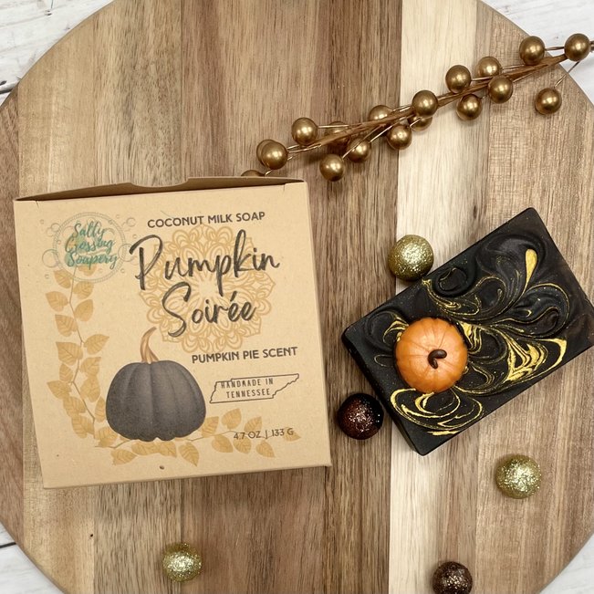 Pumpkin Soirée | Coconut Milk Artisan Soap | Fancy Bath Bar | Handmade in Tennessee