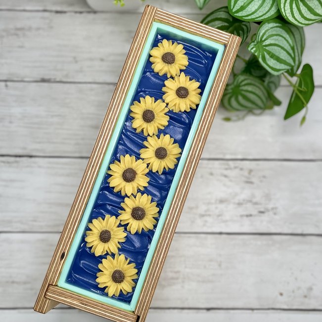 Sunflower Gnome | Fancy Artisan Soap | Coconut Milk Bath Bar | Handmade in Tennessee
