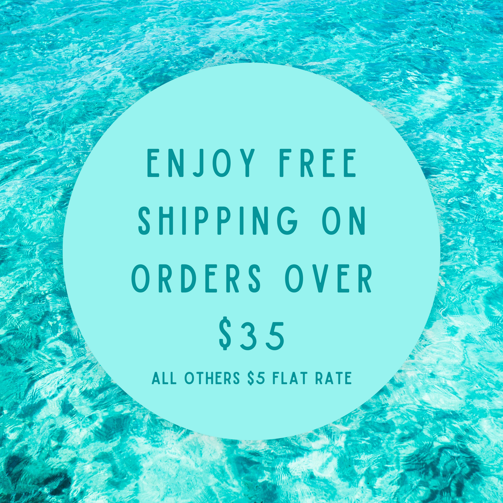 Graphic- enjoy free shipping on orders over $35