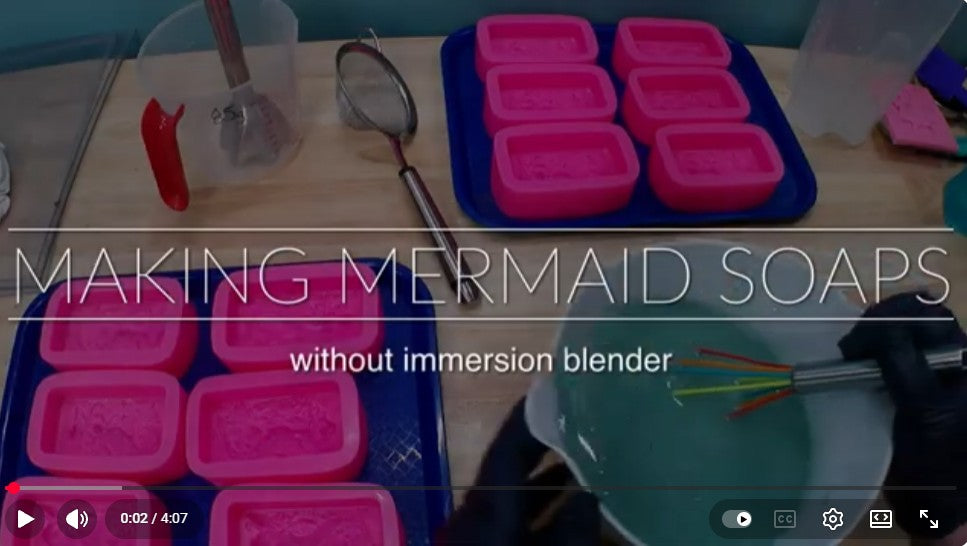 Pouring Mermaid Soap bars