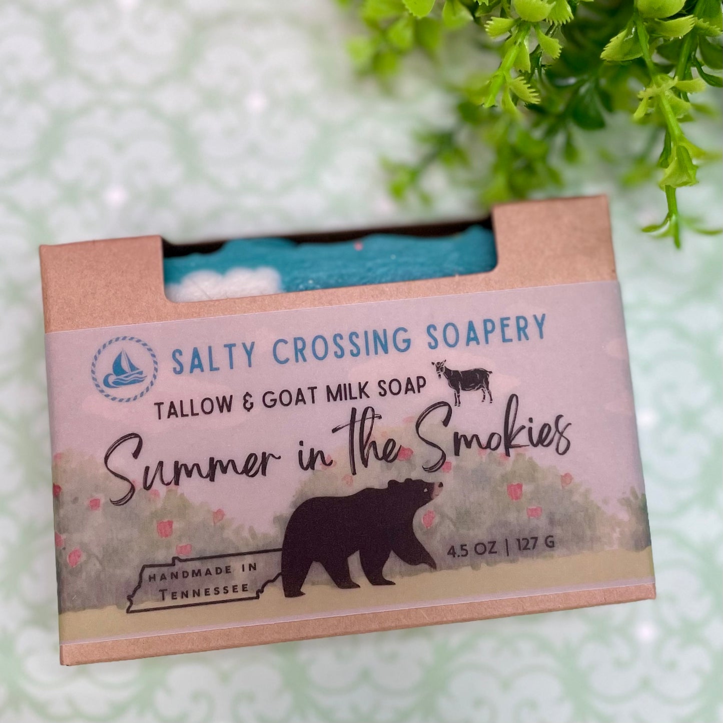 Summer in the Smokies soap bar in box