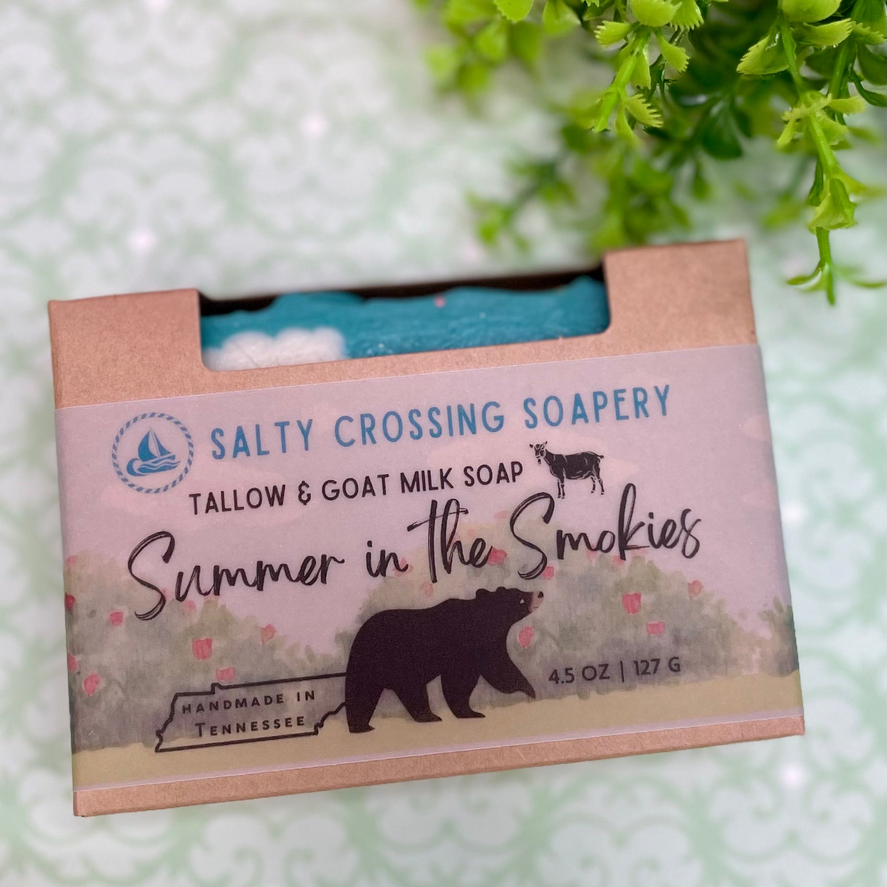 Summer in the Smokies soap bar in box