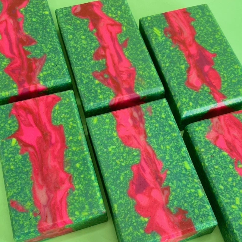 Watermelon Waves Soap Bar with Tallow & Goat Milk