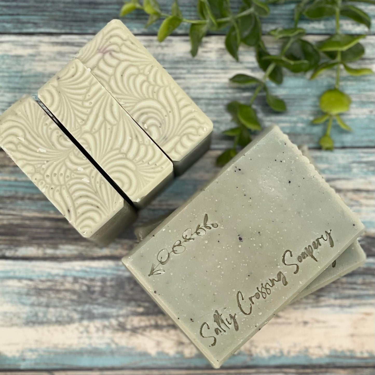 Eucalyptus Mint Soap | All Natural Artisan Bath or Shower Bar | Handmade with Shea Butter, Coconut Milk | Earth & Vegan Friendly, Zero Waste