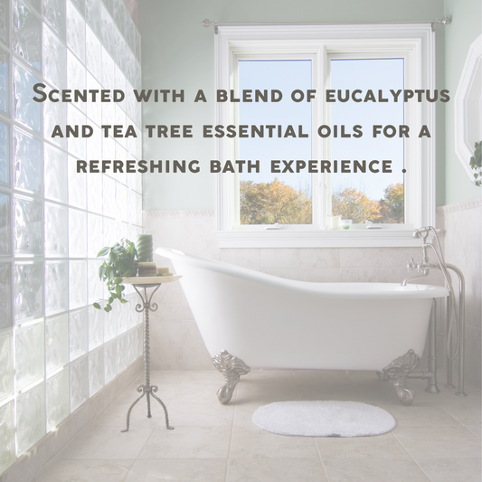 Eucalyptus & Tea Tree Luxury Bath Soak | All Natural Blend of Salts, Goat Milk, Colloidal Oatmeal, Essential Oils | Handmade in Tennessee