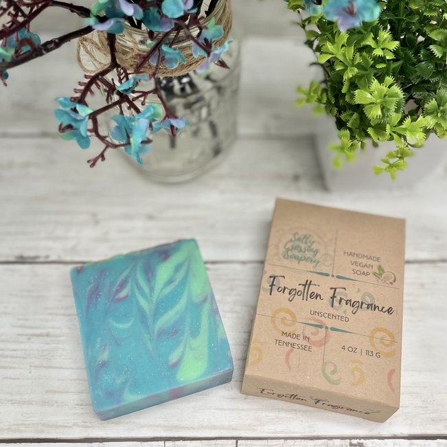 forgotten fragrance unscented coconut milk soap bar and box