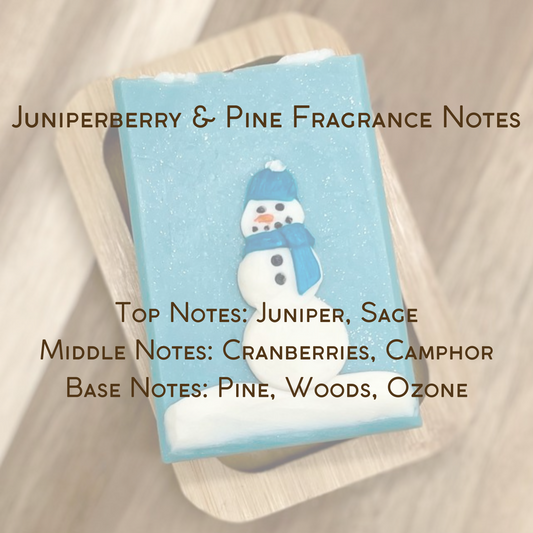Snow Day | Fancy Artisan Soap | Snowman Design | Coconut Milk Bath Bar | Handmade in Tennessee