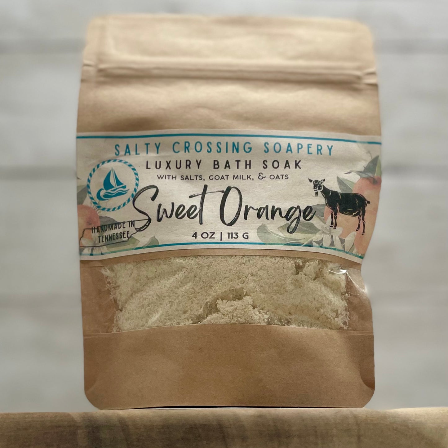 Sweet Orange Luxury Bath Soak | Salts, Goat Milk & Colloidal Oatmeal | Handmade in Tennessee